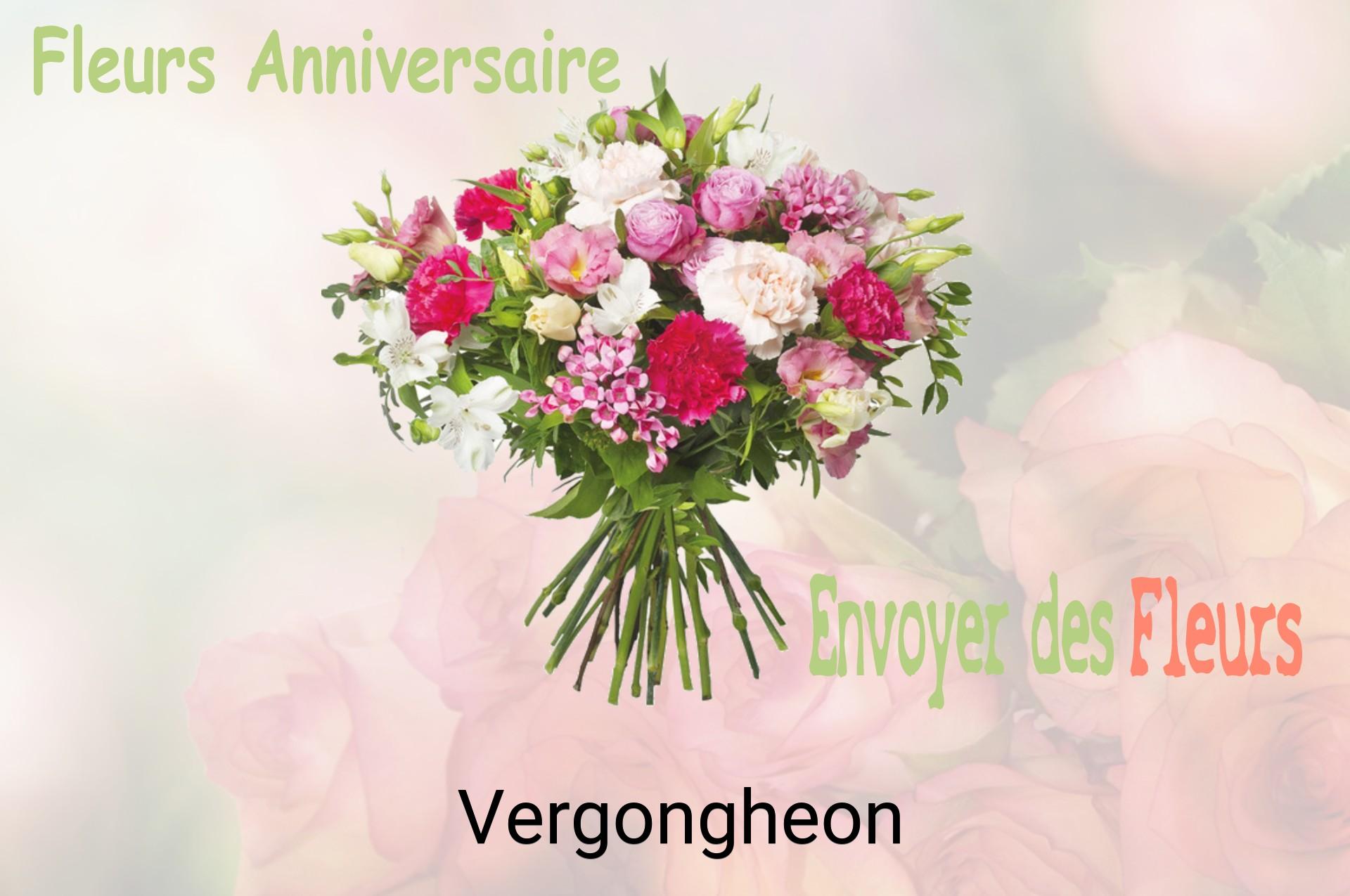 Bouquet de fleurs d’anniversaire livré à Vergongheon